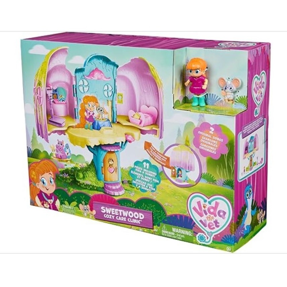 Vida the Vet Sweetwood Cozy Care Clinic Treehouse Playset Furniture &Accessories